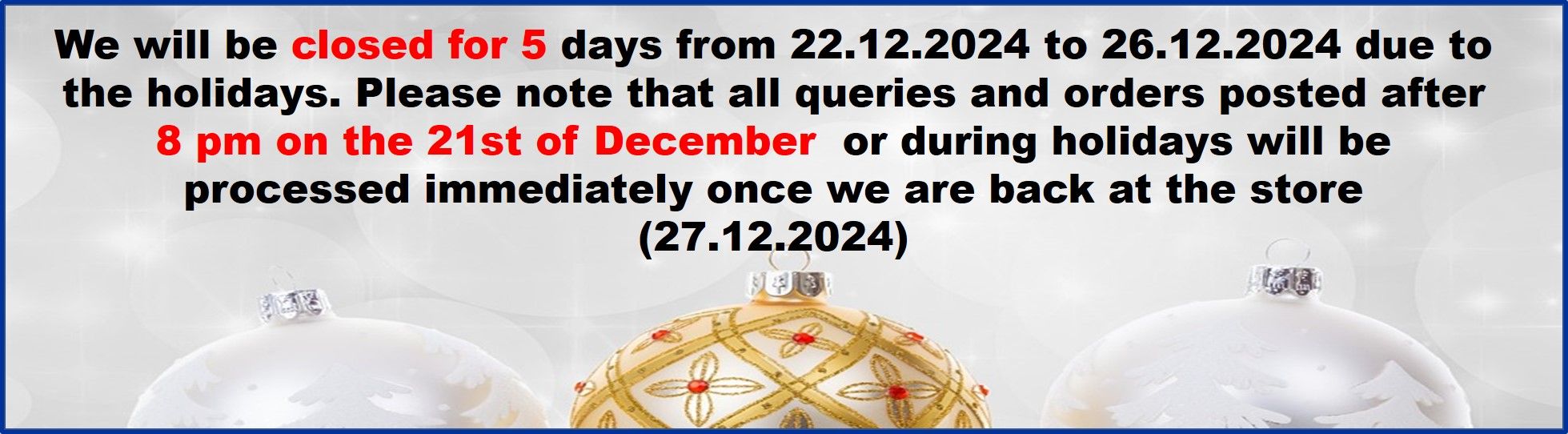 Christmas holiday 2024